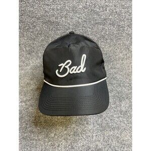 Bad Birdies Hat Cap Men Snapback Black Rope Golf Driving Range Big Logo Spellout